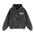 Zip-Through Boxy Fleece Hoodie